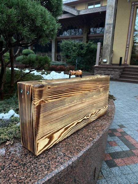 Набір шампурів у дерев'яному кейсі "КОЗАЦЬКИЙ ДУХ" Козацький дух фото